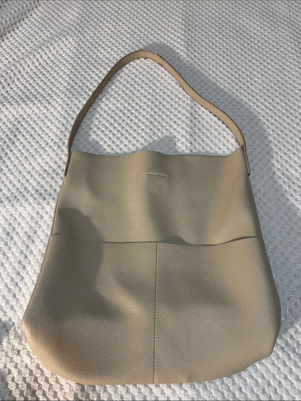 Everyday Cream Shoulder Bag - Minimalist Women’s Tote